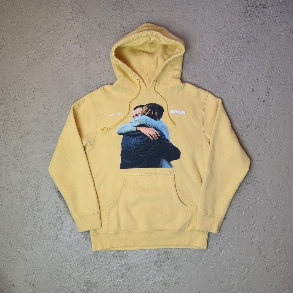 'Brockhampton' ginger album merch soft-yellow hoodie pullover sweatshirt men's M